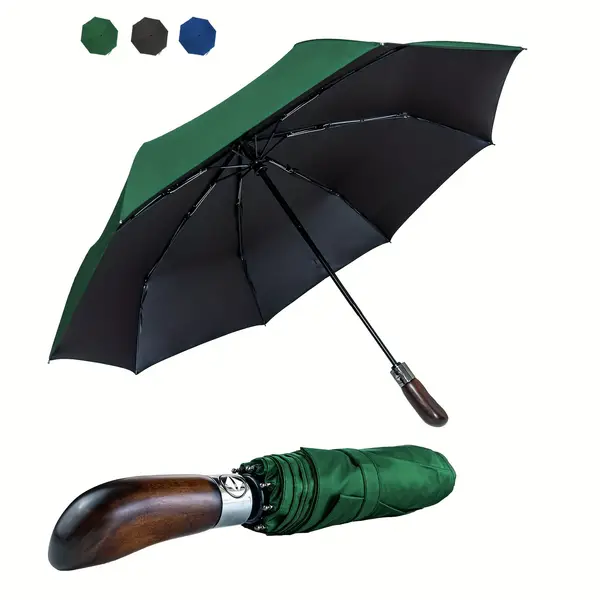 Portable travel umbrella windproof, automatic, strong, durable, dynamic design, anti-uv Sunny umbrella, folding the perfect car umbrella