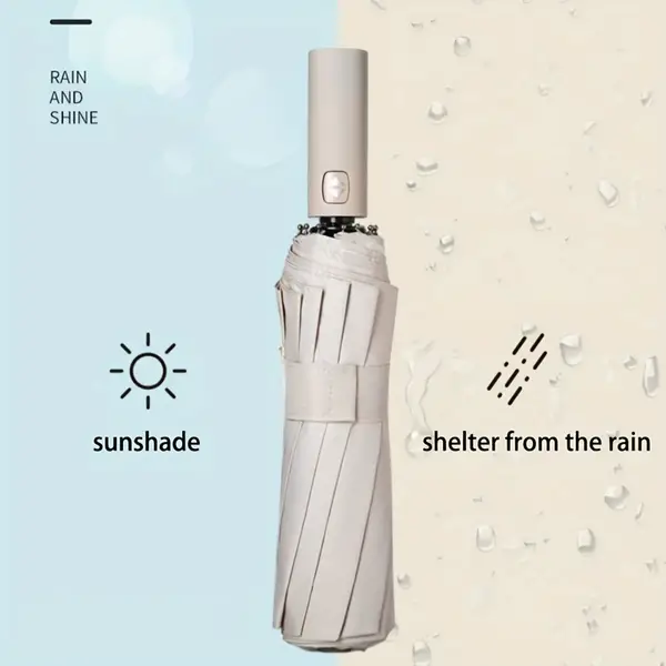 1pc Reinforced 24-Bone Automatic Umbrella - Strong, Durable, Wind-Resistant, Anti-UV Sunscreen - Perfect for Men and Women in Any Weather